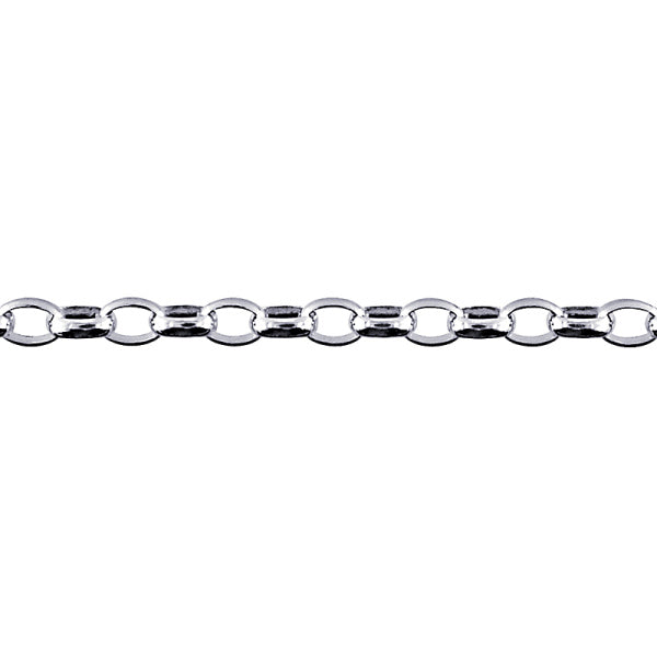 Sterling Silver Oval Belcher Bracelet