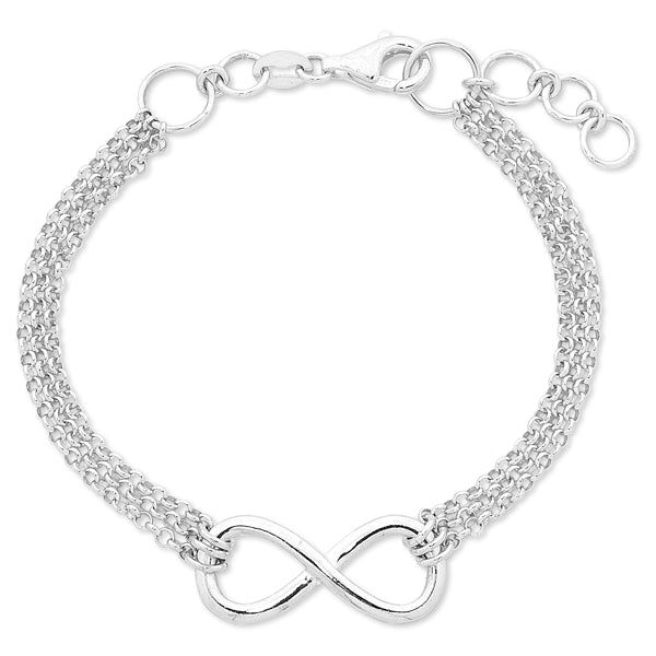 Sterling Silver Infinity Bracelet