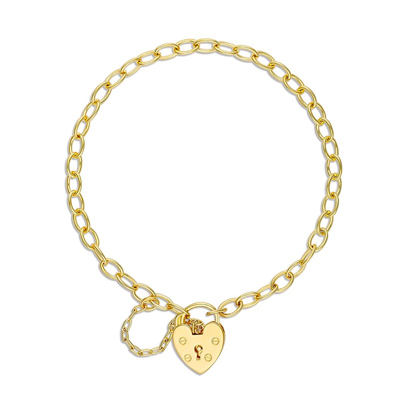 Baby Bracelet with Padlock| Hard Gold Plate