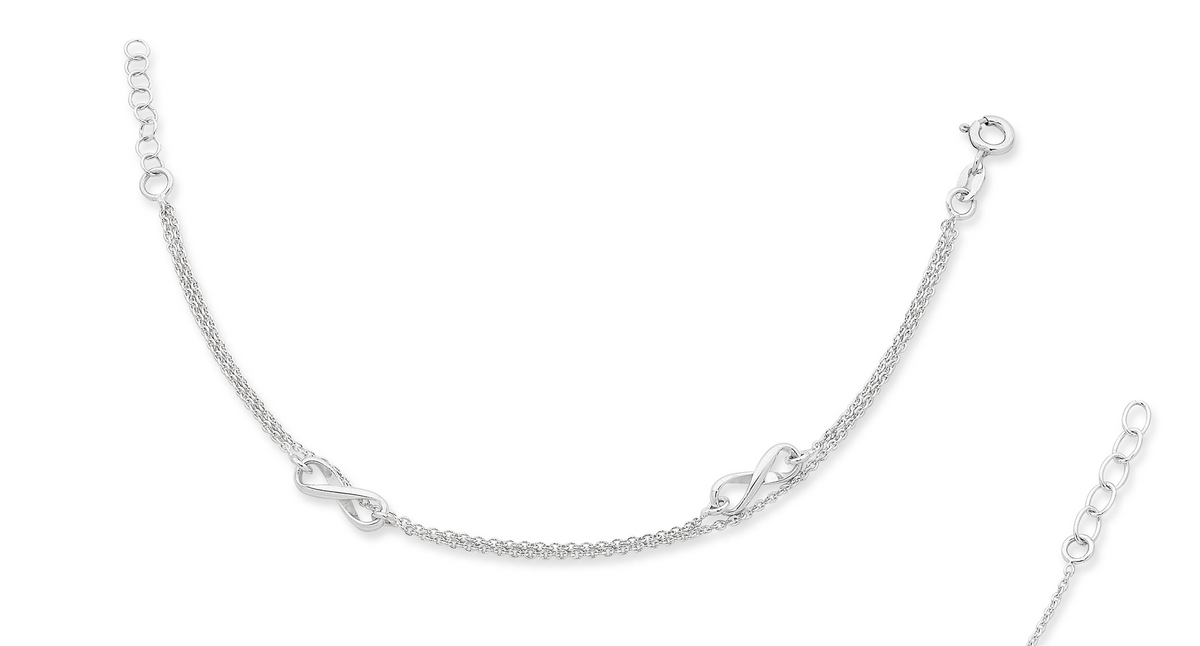 Sterling Silver Infinity Bracelet