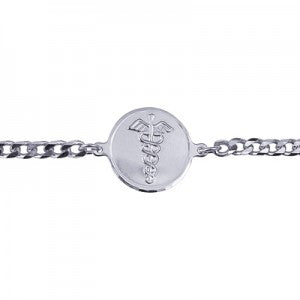 Sterling Silver Medical Bracelet