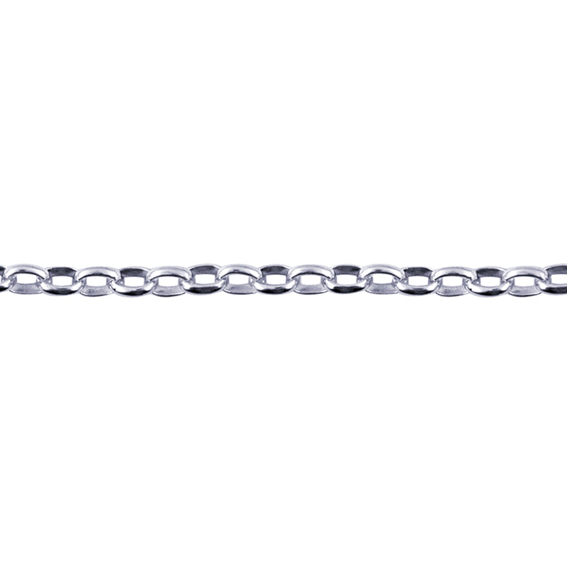 Sterling Silver Oval Belcher Bracelet