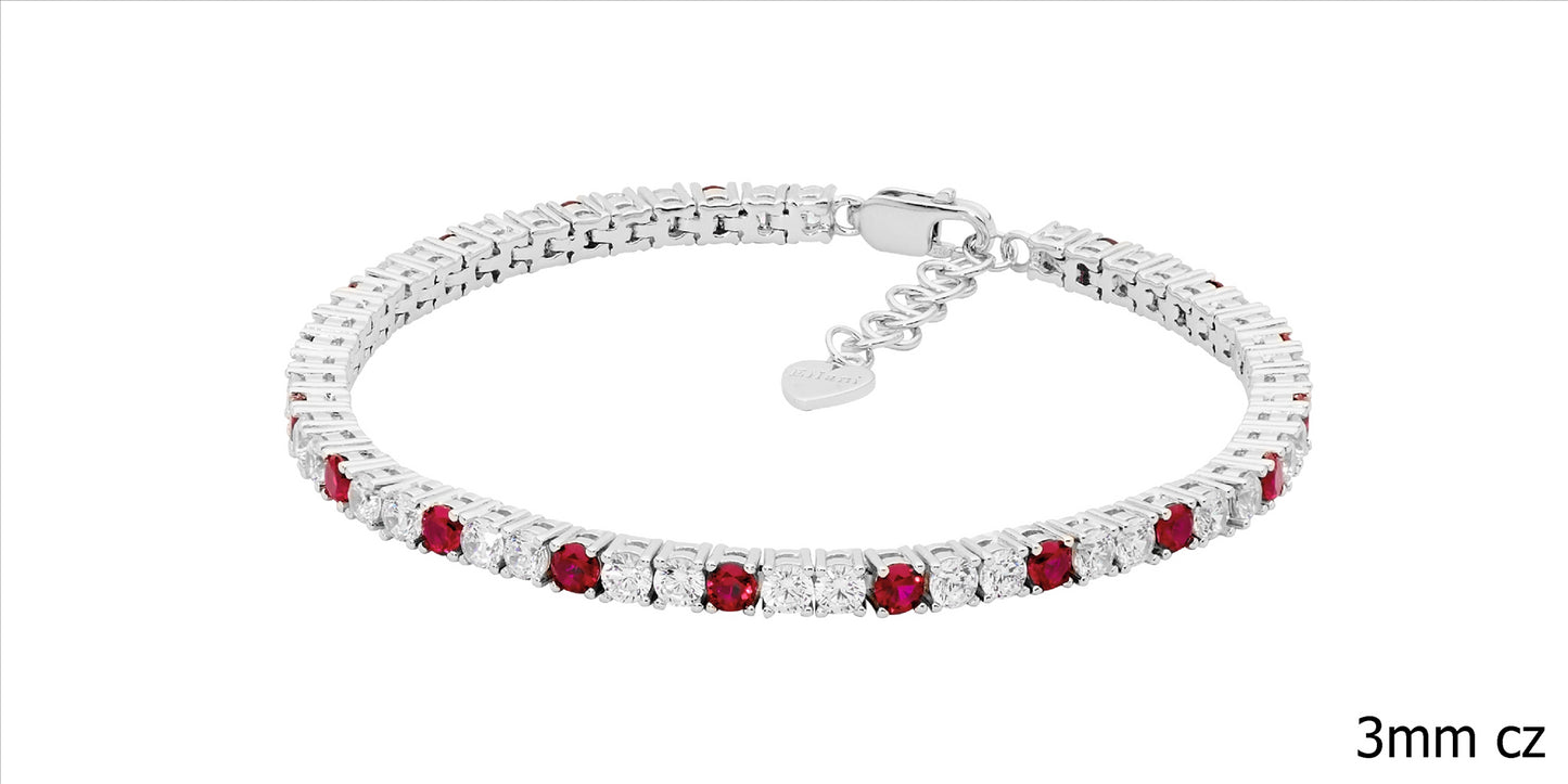 Sterling Silver Cubic Zirconia Bracelet