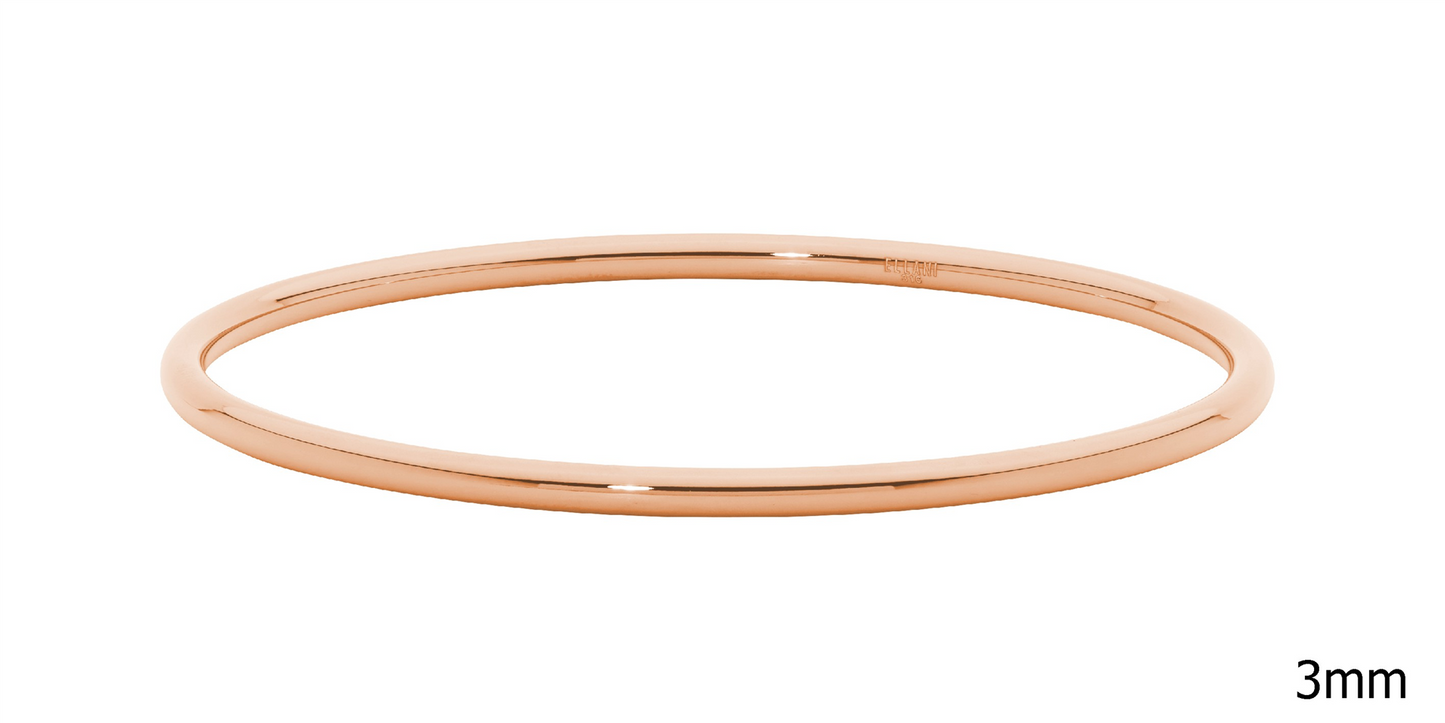 Stainless Steel Bangle | Rose Gold IP Plating