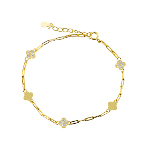 Sterling Silver GP Paperclip Link Bracelet