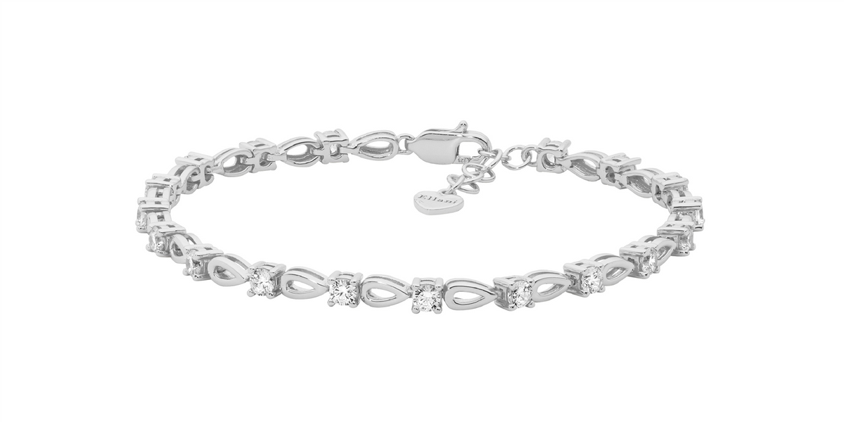 Sterling Silver Cubic Zirconia Bracelet