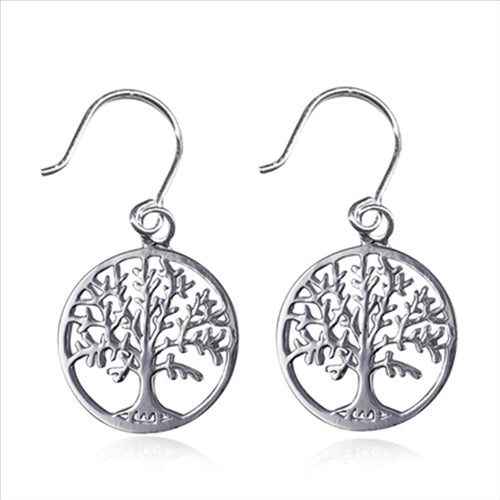 Sterling Silver Tree of Life Earwires