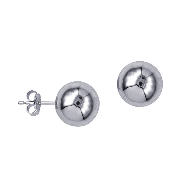 Sterling Silver Heavy Ball Studs