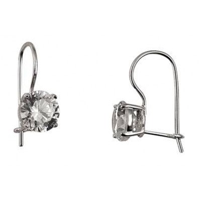 Sterling Silver Cubic Zirconia Earwire
