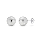 Sterling Silver Heavy Ball Studs