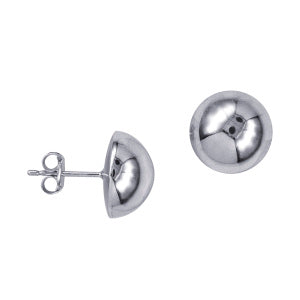 Sterling Silver Dome Studs