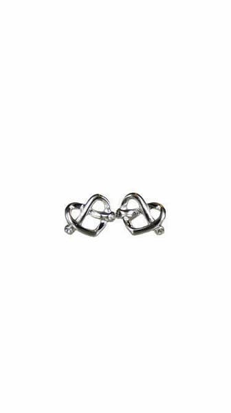 Sterling Silver Love Knot Studs