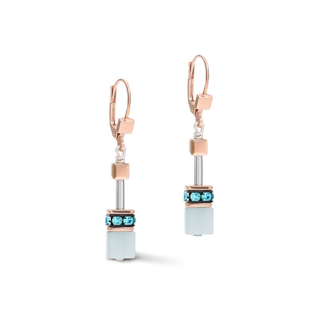 Coeur de Lion Geo Cube Earrings