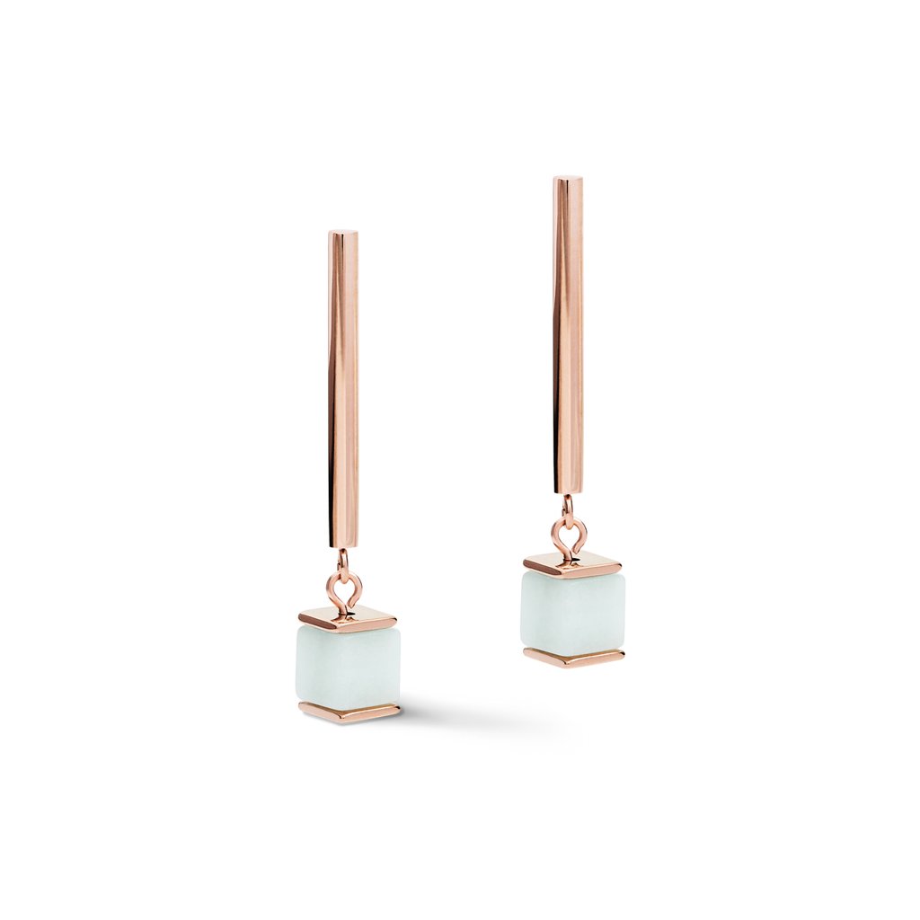 Coeur de Lion Geo Cube Earrings