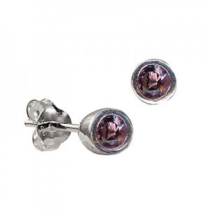 Sterling Silver 'June' Birthstone Earrings