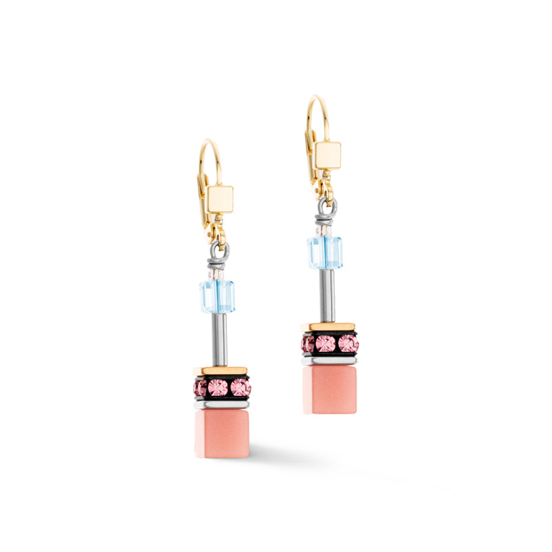 Coeur de Lion Geo Cube Earrings