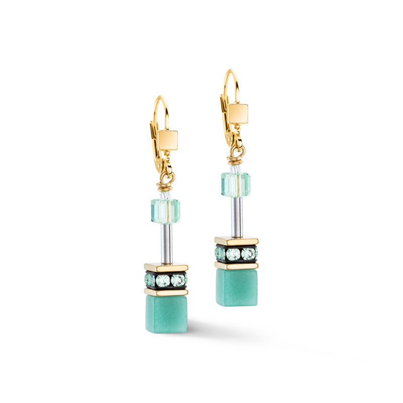 Coeur de Lion Geo Cube Earrings