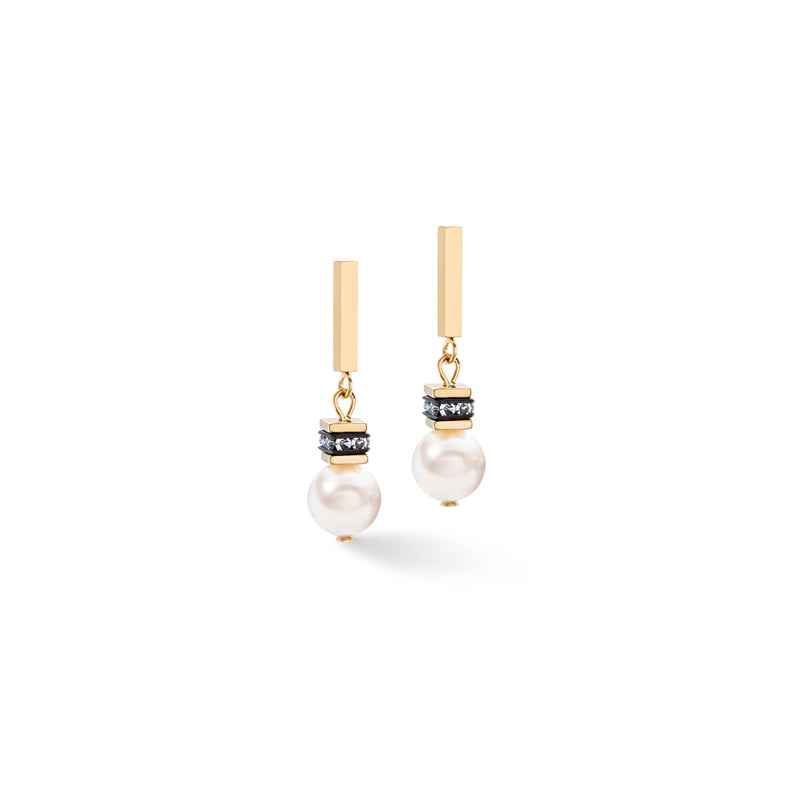 Coeur de Lion Geo Cube Earrings