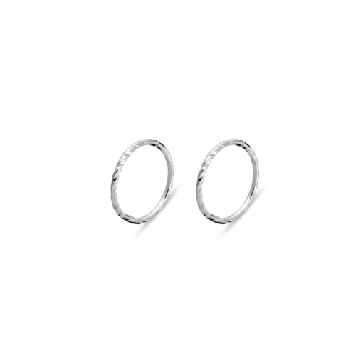 Sterling Silver Hinged Twist Sleepers