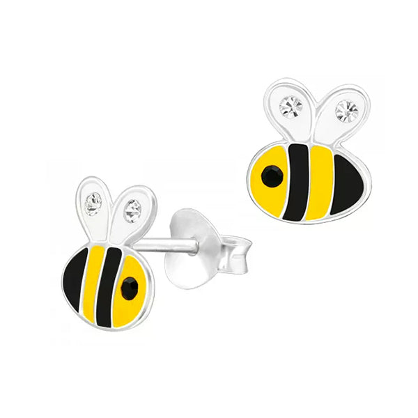 Sterling Silver Bee Studs