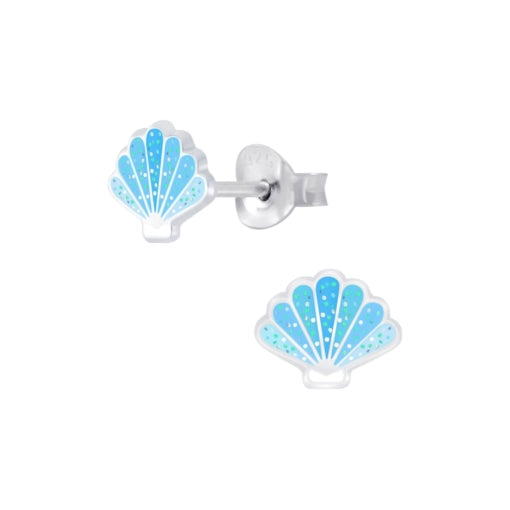 Sterling Silver Shell Studs