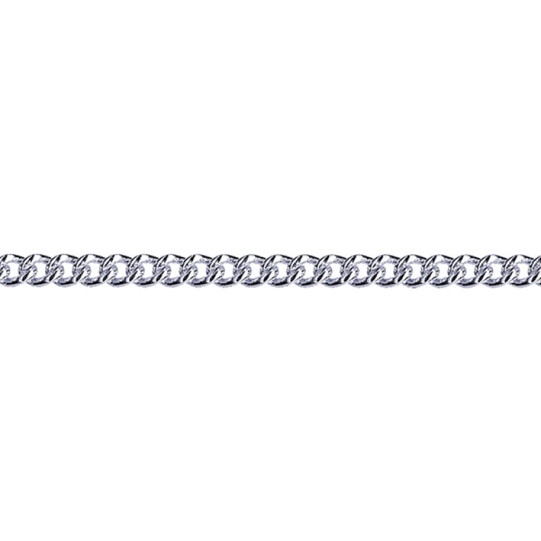 Sterling Silver Round Curb Chain