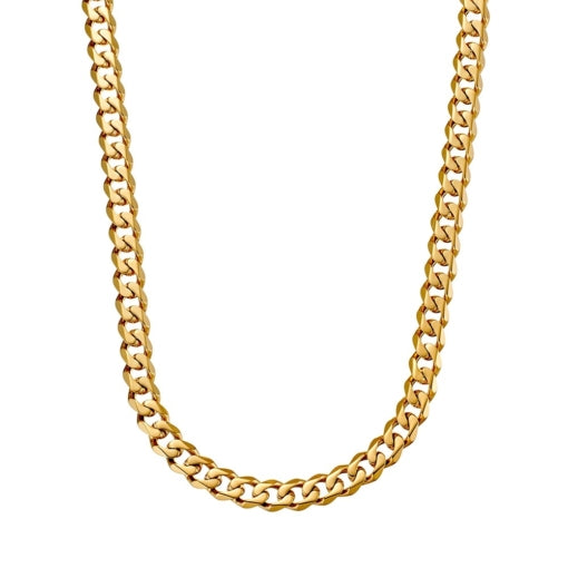 Stainless Steel Curb Chain | Gold Plated