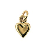 Stg Silver Small Heart (Gold Pictured)