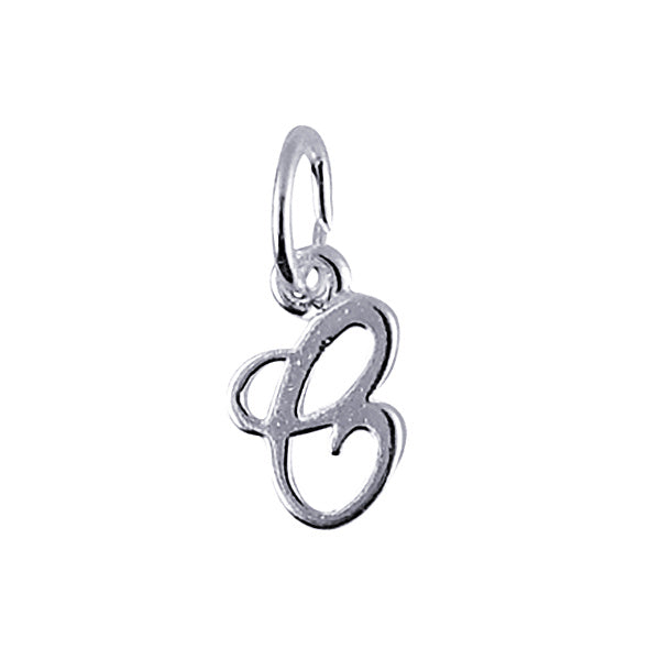 Sterling Silver Cursive 'C" Charm