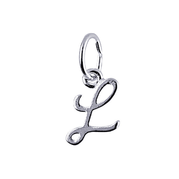 Sterling Silver Cursive " L" Pendant