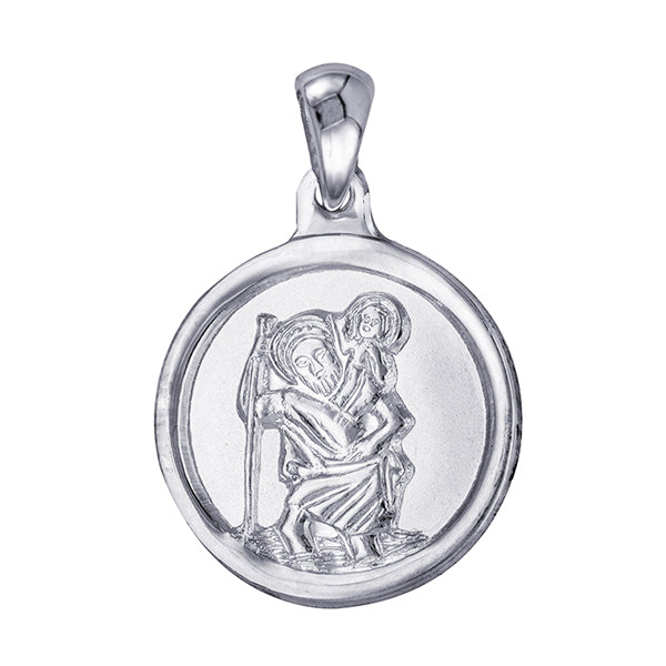 Fine Silver St Christopher Medallion