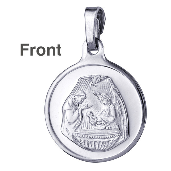 Fine Silver Baptism Medal