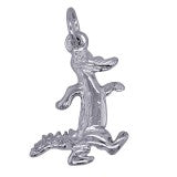 Sterling Silver Crocodile Charm